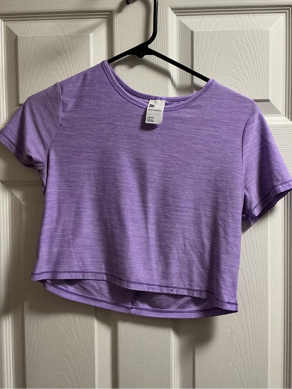 Lilac Short Sleeve Cropped Tee